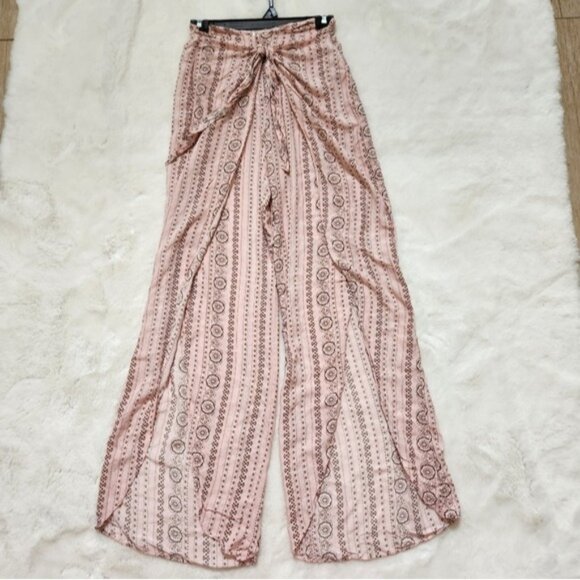 Forever 21 Women's Cover Up Summer Pants,  Tie Front Size M - Picture 6 of 12